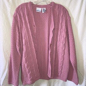 Bobbie Brooks Vintage Pink Cardigan / Sweater